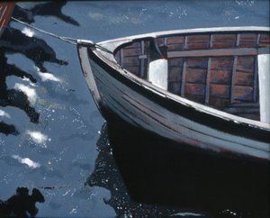 码头边：斯德哥尔摩，2004 年（布面油画）