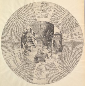 炼金术士的实验室来自Heinrich Khunrath, Amphiteatrum sapientiae aeternae.n.d。 作者 彼得·范德·多尔特