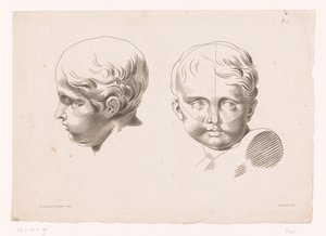 两个孩子的头
大自然绘画原理，第五部分（系列名称）
Vème Cahier De Principes Dessiné d