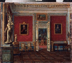 在库斯科沃宫（莫斯科） - 彼得·伊万诺维奇·彼得罗维奇夫（Pyotr Ivanovich Petrovichev，1874-1947）绘画，布面油画 - 19世纪末至20世纪俄罗斯艺术 - 彼尔姆国家艺术博物馆（俄罗斯）