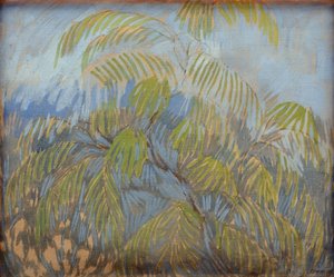 Mimosa par Utkin, Pyotr Savvich (1877-1934). Oil on canvas
