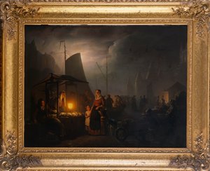夜市广场，布鲁塞尔，1870年