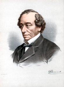 本杰明·迪斯雷利（Benjamin Disraeli），英国保守党政治家比肯斯菲尔德第一伯爵，建于1890年。