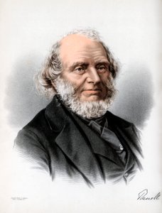 约翰·罗素（John Russell），第一位伯爵·拉塞尔（Earl Russell），英国辉格党和自由派政治家，建于1890年。 作者 皮特和加尔平·卡塞尔