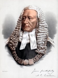 亚历山大·詹姆斯·埃德蒙·考本爵士（Alexander James Edmund Cockburn），第十二任男爵，英格兰大法官，大约在1890年。 作者 皮特和加尔平·卡塞尔