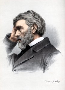 托马斯·卡莱尔（Thomas Carlyle），苏格兰散文家，讽刺作家和历史学家，约1890年。