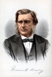 托马斯·亨利·赫x黎（Thomas Henry Huxley），英国生物学家，约1890年。 作者 皮特和加尔平·卡塞尔