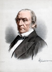 英国自由党政治家兼总理威廉·埃沃特·格拉德斯通（William Ewart Gladstone），建于1890年。 作者 皮特和加尔平·卡塞尔