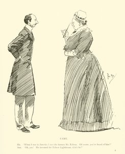 Phil May 的卡通，来自 1890 年代（石版画） 作者 菲尔·梅