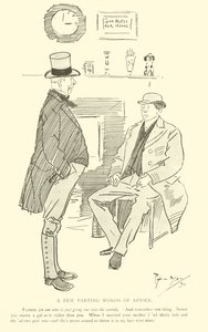 Phil May 的卡通，来自 1890 年代（石版画） 作者 菲尔·梅