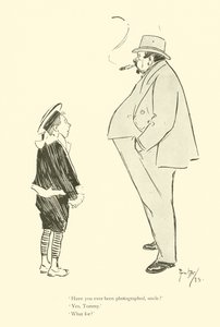 Phil May 的卡通，来自 1890 年代（石版画） 作者 菲尔·梅