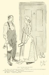 Phil May 的卡通，来自 1890 年代（石版画） 作者 菲尔·梅