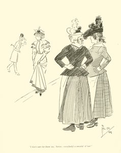 Phil May 的卡通，来自 1890 年代（石版画） 作者 菲尔·梅