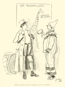 Phil May 的卡通，来自 1890 年代（石版画） 作者 菲尔·梅