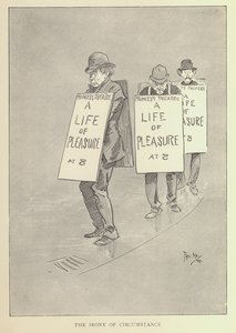 菲尔-梅的漫画，来自19世纪90年代（石印）。 作者 菲尔·梅
