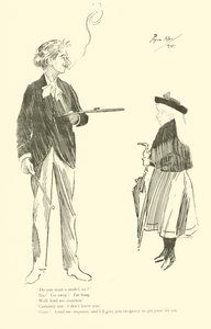Cartoon by Phil May, from the 1890s (litho) 作者 菲尔·梅