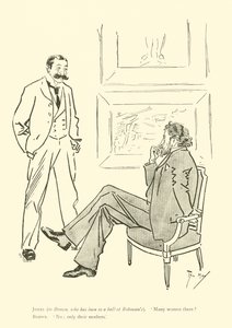 Phil May 的卡通，来自 1890 年代（石版画） 作者 菲尔·梅