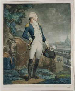 1790年国民警卫队司令拉法耶特（1757-1834）的肖像