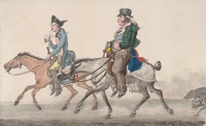 普瓦西之路，1816年。 作者 Philibert Louis Debucourt