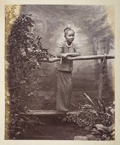 缅甸少女肖像，摄影师：克里尔，菲利普-阿道夫-格莱斯顿收藏