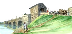 哈德良长城切斯特桥基座，约2世纪，1990-2010年