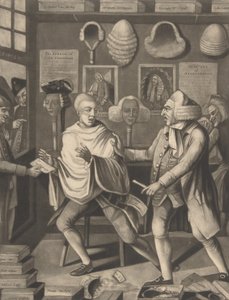 纽约的爱国者理发师，或苏德的船长，1775年2月14日。 作者 菲利普·达维。