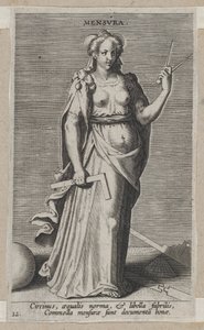 Mensura, from Prosopographia, ca. 1585-90, 约1585-90。