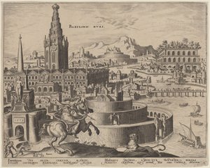 巴比伦之墙》（Babylonis Muri） 作者 菲利普·加勒，仿照 Maerten van Heemskerck