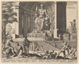 奥林匹亚的朱庇特雕像(Olympy Iovis Simulacrum) 作者 菲利普·加勒，仿照 Maerten van Heemskerck