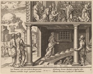 圣马提亚的选择 作者 菲利普·加勒在 Maerten van Heemskerck 之后