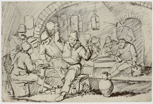 Hemskirk [Van Heemskerck?], Boors Carousing 作者 菲利普·亨利·德拉莫特