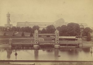 位于Sydenham的水晶宫的进展，1854年。