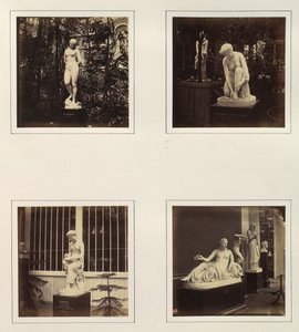 [安朵美达的雕塑，阿塔兰忒的厕所，科林娜和一个奈亚德]，约1859年。 作者 菲利普·亨利·德拉莫特。