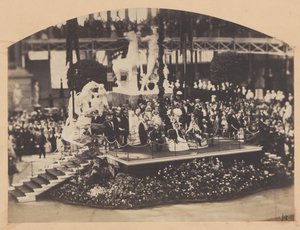 皇帝和皇后对水晶宫的访问，1855年。