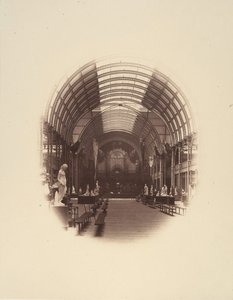 中央大厅的景色，艺术珍品展，曼彻斯特，1857年。 作者 菲利普·亨利·德拉莫特