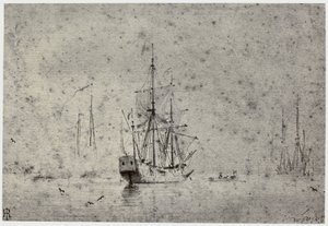 Willem van der Velde，航运业 作者 菲利普·亨利·德拉莫特