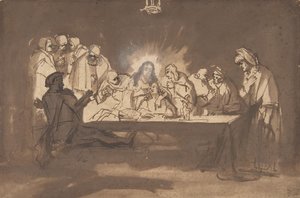 最后的晚餐，1650年代末。 作者 菲利普·科宁克