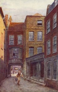白马旅馆的入口和入口，Fetter Lane，1898 作者 菲利普·诺曼