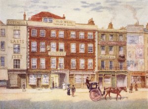 Old Bell Inn和Black Bull，来自霍尔本，1897年 作者 菲利普·诺曼
