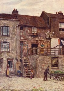 老房子，白色哈特旅馆内院，Southwark，1884 作者 菲利普·诺曼