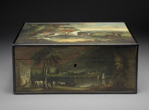 古董信箱改装成保湿盒，1840年 作者 菲利普·雷纳格