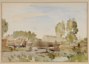 (watercolor on paper) 作者 Philip Wilson Steer