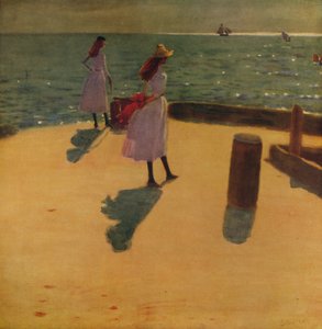 在Walberswick码头，c1887，c1915