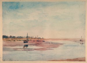 搁浅的渔船，马尔登 作者 Philip Wilson Steer