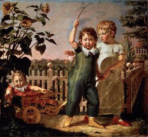 儿童Hulsenbeck肖像 画家Philipp Otto Runge (1777-1810) 1805年，太阳。130,5x140,5厘米 汉堡，艺术馆 作者 菲利普·奥托·朗格