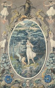 狩猎的喜悦，1808-9（纸和笔在纸上） 作者 菲利普·奥托·朗格