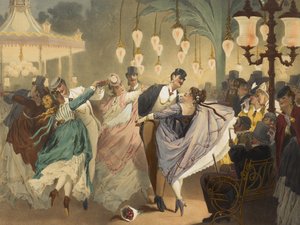 礼仪博物馆：古斯塔夫·巴里雕刻的《 La valseàMabille》