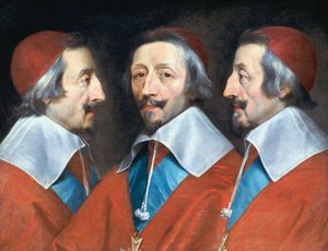 黎塞留枢机，法国主教兼政治家，c1642。 作者 菲利普·德·尚佩尼