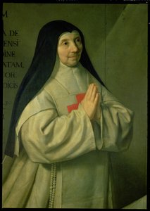 母亲Catherine-Agnes Arnauld的肖像1593-1671 1662详细的89736