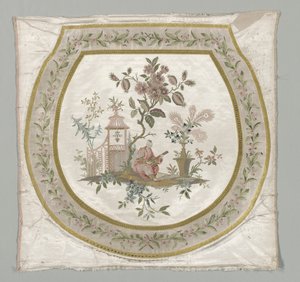 椅子座椅的内饰，c。 1743-1774年。 作者 菲利普·德·拉萨尔